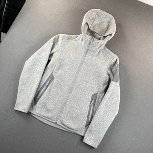 Chaqueta Arc'teryx Mujer Pequeña Gris Cremallera Completa Capucha Polar Poliéster Abrigo Exterior - Imagen 1 de 10