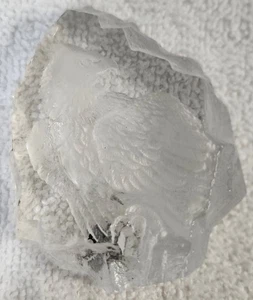 Bald Eagle 3" Paperweight by Mats Jonasson Lead Crystal Sculpture From Sweden. - Picture 1 of 5