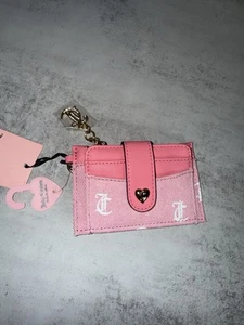 Juicy Couture Pink Denim Card Case Wallet NWT - Picture 1 of 5