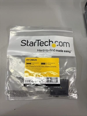 STARTECH.COM MINI DISPLAYPORT TO DVI VIDEO CABLE CORD MDP2DVI (New) - Image 1 of 4
