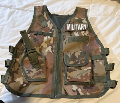 Children Camouflage Vest With Multi Pocket For Outdoor Hunting Games - Image 1 of 4