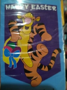 NEW Disney Pooh Happy Easter Tigger Decorated Flag 28x40 Inches - Picture 1 of 2
