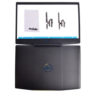 LCD Back Cover Blue Logo 747KP+LCD Front Bezel+Hinges+Screws For Dell G3 15 3590 - Picture 1 of 7
