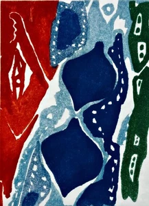 Ernst Wilhelm Nay Original Aquatinta 1966 Galerie Wolfgang Ketterer - Bild 1 von 5