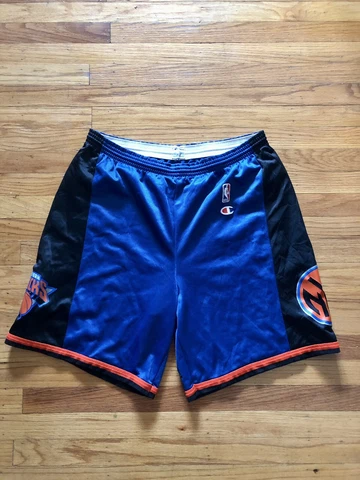Vintage NBA New York Knicks Champion Basketball Shorts Size Large Cover
