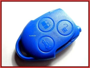 NUEVO MANDO A DISTANCIA LLAVERO AZUL 3 BOTONES para FORD TRANSIT MK7, 2006 - 2014, 4D63 80 BIT - Imagen 1 de 3