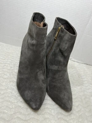 JOIE Cinder Gray Suede JALENA Wedge Women’s Ankle Boot Booties Size 40 US 9.5 - Image 1 of 4