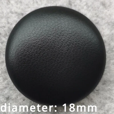 10pcs Faux Leather 18mm Round Buttons Craft for Overcoat Jacket Sofa Home Decor - Image 1 of 4