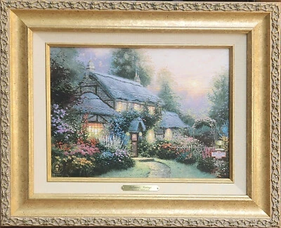 Thomas Kinkade Julianne's Cottage 9x12 lona clásica Foto 1 de 4