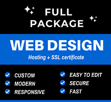 WEB DESIGN PACKAGE: WEB DESIGN+ HOSITNG + SSL CERTIFICATE
