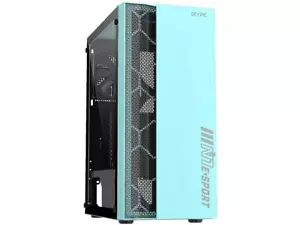 DIYPC Green USB 3.0 Steel Tempered Glass ATX Mid Tower Gaming Computer PC Case - Picture 1 of 12