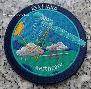 ESA JAXA Space Falcon 9 EarthCARE logo patch sew on embroidery - Picture 1 of 2