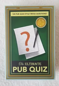 The Ultimate Pub Quiz 100 Trivia Questions Fun Game Mint condition  - Picture 1 of 4