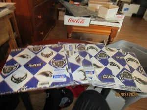 Baltimore Ravens Factory Sealed Football Wrapping Paper Pack Lot (7) 1990's - Picture 1 of 3