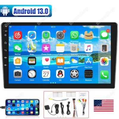 10.1 Inch Android 13 2+16gb 2-Din In-Dash Unit Car Stereo Radio Navi GPS NO DVD - Image 1 of 4
