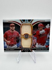 Mike Trout & Shohei Ohtani Game-Used Bat Relics - 2023 Topps Tribute Dual Relics