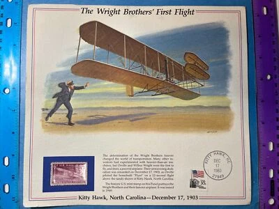 Postal Commemorative Kitty Hawk First Flight STAMP DECEMBER 1983 North Carolina - Image 1 of 4