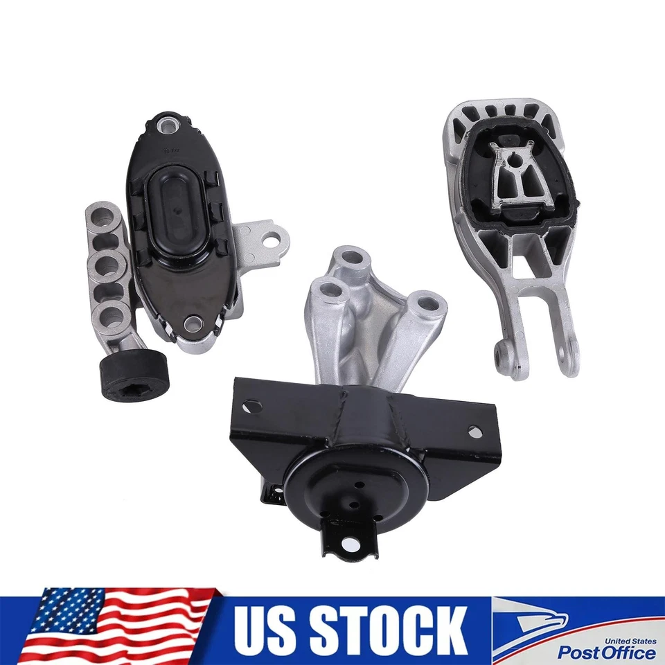 2013 2014 2015 2016 For Chevrolet Sonic 1.8L AUTO Motor & Transmission Mount Set - Imagem 1 de 4