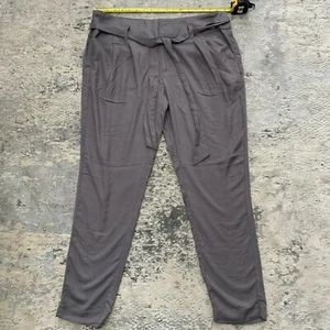 Sundance Pants Size Gray Elastic Size 14 with Belt - Picture 1 of 7