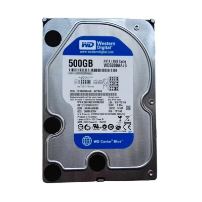Western Digital 500GB WD5000AAJB-00YRA0 7200RPM IDE 3.5" Desktop HDD Hard Drive - Image 1 of 4