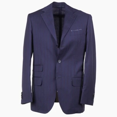 Abrigo deportivo Sartorio by Kiton azul marino ligero lana 'Submariner' 40R (UE 50) NUEVO CON ETIQUETAS Foto 1 de 4