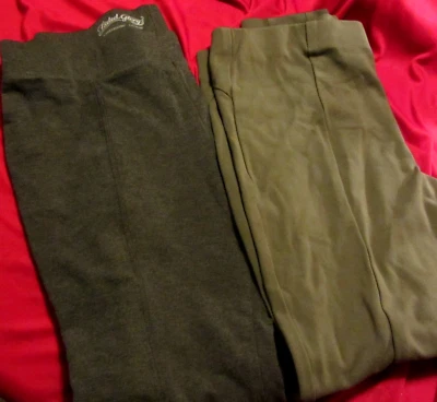 DOS PARES DE LEGGINGS PESADOS PARA MUJER--TALLA GRANDE, 12-14 Foto 1 de 4