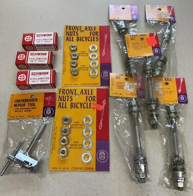 "Lote de piezas de bicicleta de motocross Royce Union (montaña) eje Schwinn ciclómetro 27"" de colección" Foto 1 de 4