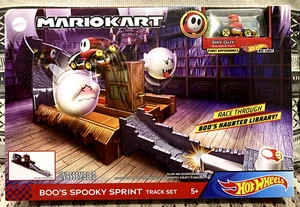 Hot Wheels MarioKart Boos Spooky Sprint Track Set SHY GUY SELLADO - Imagen 1 de 2