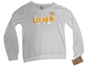 Youth Iowa Hawkeyes T-Shirt NCAA White Size Medium 7/8 - Picture 1 of 4