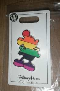 New Disney Store Mickey Mouse Rainbow Pin Disney Parks Collection - Picture 1 of 2