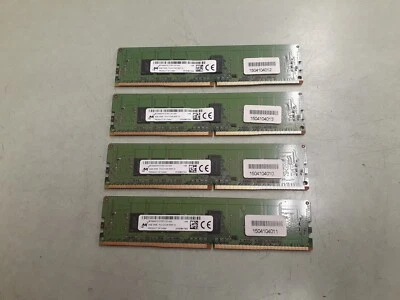 16GB (4x4GB) Micron 1Rx8 PC4-2133P Server Memory RAM MTA9ASF51272PZ-2G1A2II 1448 - Image 1 of 3