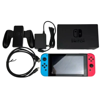 Nintendo Switch Console HAC-001 Joy Con Dock Grip Charger HDMI Choice of sets - Image 1 of 4