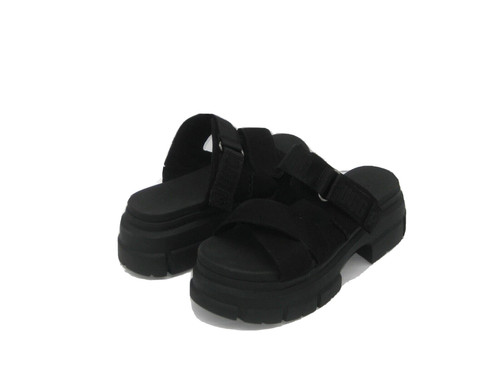 UGG ASHTON SLIDE SANDALO DONNA NERO US 8.5 UK 6.5 EU 39.5