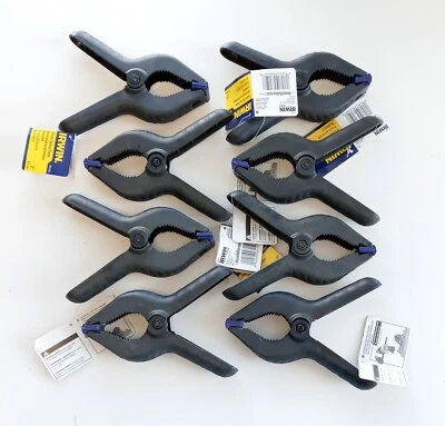 Irwin 1901245 Plastic Spring Clamp - 2" Jaw Size (6 1/2" Long) 8pcs. - Image 1 of 3