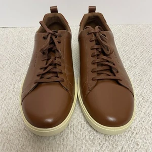 Zapatilla deportiva Cole Haan para hombre 13 Grand + Crosscourt cuero tostado británico nueva en caja - Imagen 1 de 6