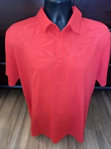 Loudmouth Golf Polo Shirt Mens Size Large Red Short Sleeve Casual Pullover - Picture 1 of 6