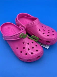 Hot Pink Bright Rubber Crocs Size 6M/8W New Unused - Picture 1 of 14