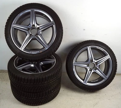 Mercedes C-Klasse W205 AMG Alufelgen Felgen 18 Zoll Winterräder A2054011100 - Bild 1 von 4