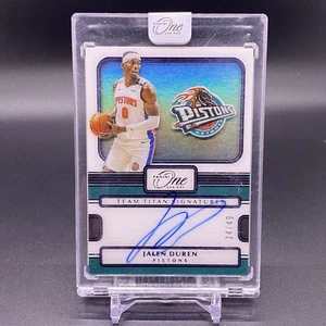 #/49! 🚨2022-23 Panini One And One Jalen Duren RC Auto Team Titans Signatures - Picture 1 of 2