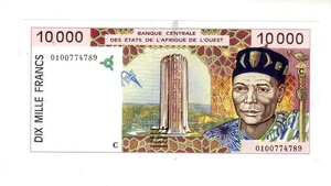 BURKINA FASO Afrique de l'OUEST WEST AFRICAN STATES 10000 FR 2001 P314C NEUF UNC - Picture 1 of 2