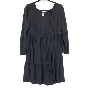 Torrid Boho Bauernkleid Damen Größe 0X Schwarz Langarm Taille zum Binden  - Bild 1 von 6