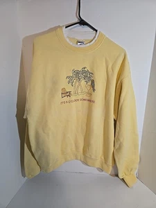 It’s Five O’Clock Somewhere Vintage Damen Large Sweatshirt bestickt - Bild 1 von 7