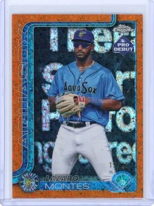 2025 Topps Pro Debut #PDC-62 Lazaro Montes Orange Speckle Refactor 19/25 - Picture 1 of 2