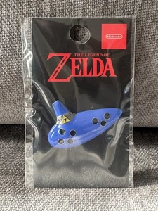 Nintendo Store NY Legend of Zelda Magic Ocarina Enamel Pin Sealed Link Kingdom - Picture 1 of 2