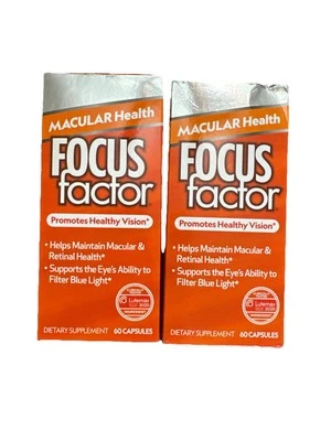 2 FOCUS FACTOR MACULAR HEALTH VISION 60 TABS 每 120 个总标签。 有效期:05/2025 — 第 1/3 张图片