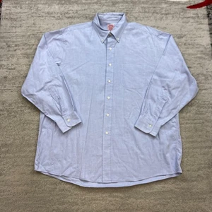 Camisa de Colección Brooks Brothers Oxford Abotonada 17.5-4 Azul Vestido Exterior Preppy - Imagen 1 de 11