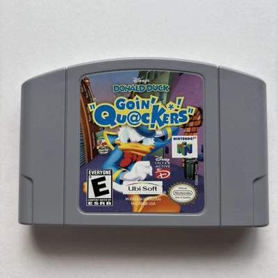 Disney's Donald Duck: Goin' Quackers (Nintendo 64, 2000) N64 Authentic Tested - Image 1 of 4