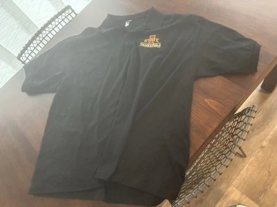 Iowa State Cyclones Track & Field men’s 2XL black polo - Image 1 of 3