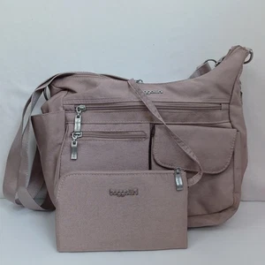 Baggallini Everywhere Bag Large Crossbody Lightweight Nylon Hobo Travel Bag - Picture 1 of 18