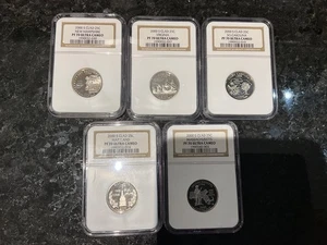 2000-S U.S. Clad State Quartetrs; MD, MA, SC, VA, & NH - NGC PF70 UC - Picture 1 of 7